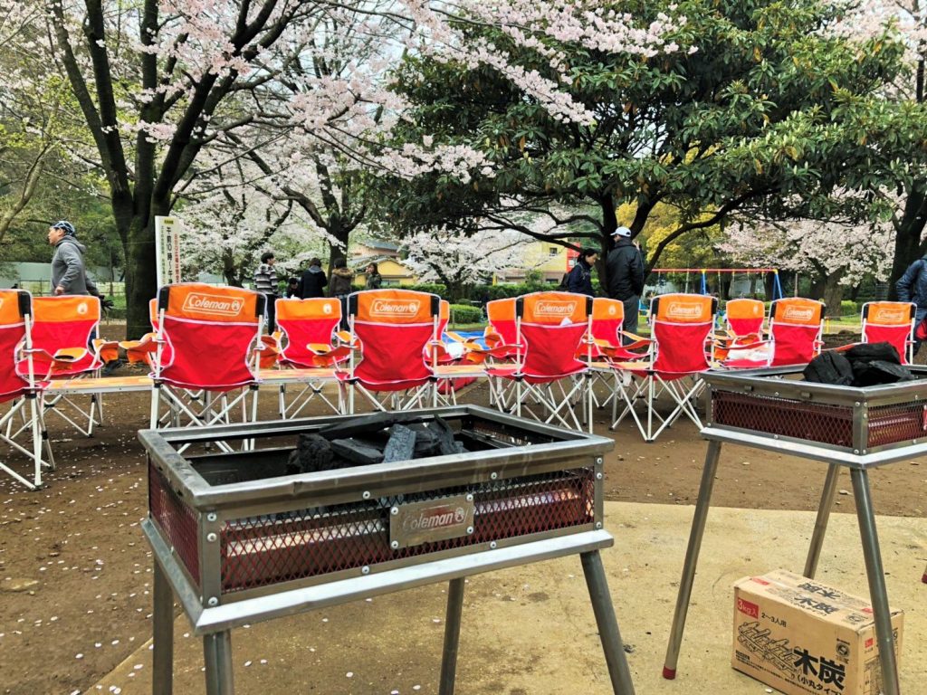 今週末が最後のお花見bbq qレンタルのこてつだ qブログ