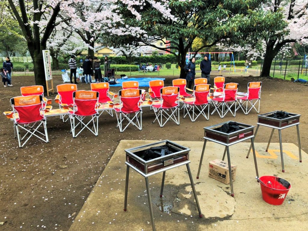 今週末が最後のお花見bbq qレンタルのこてつだ qブログ