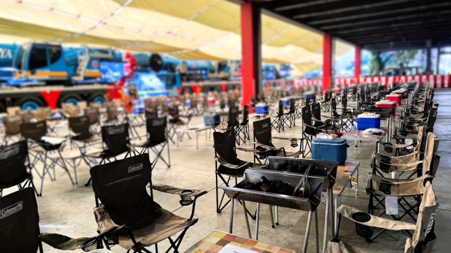 会社の敷地内でBBQイベント開催♡